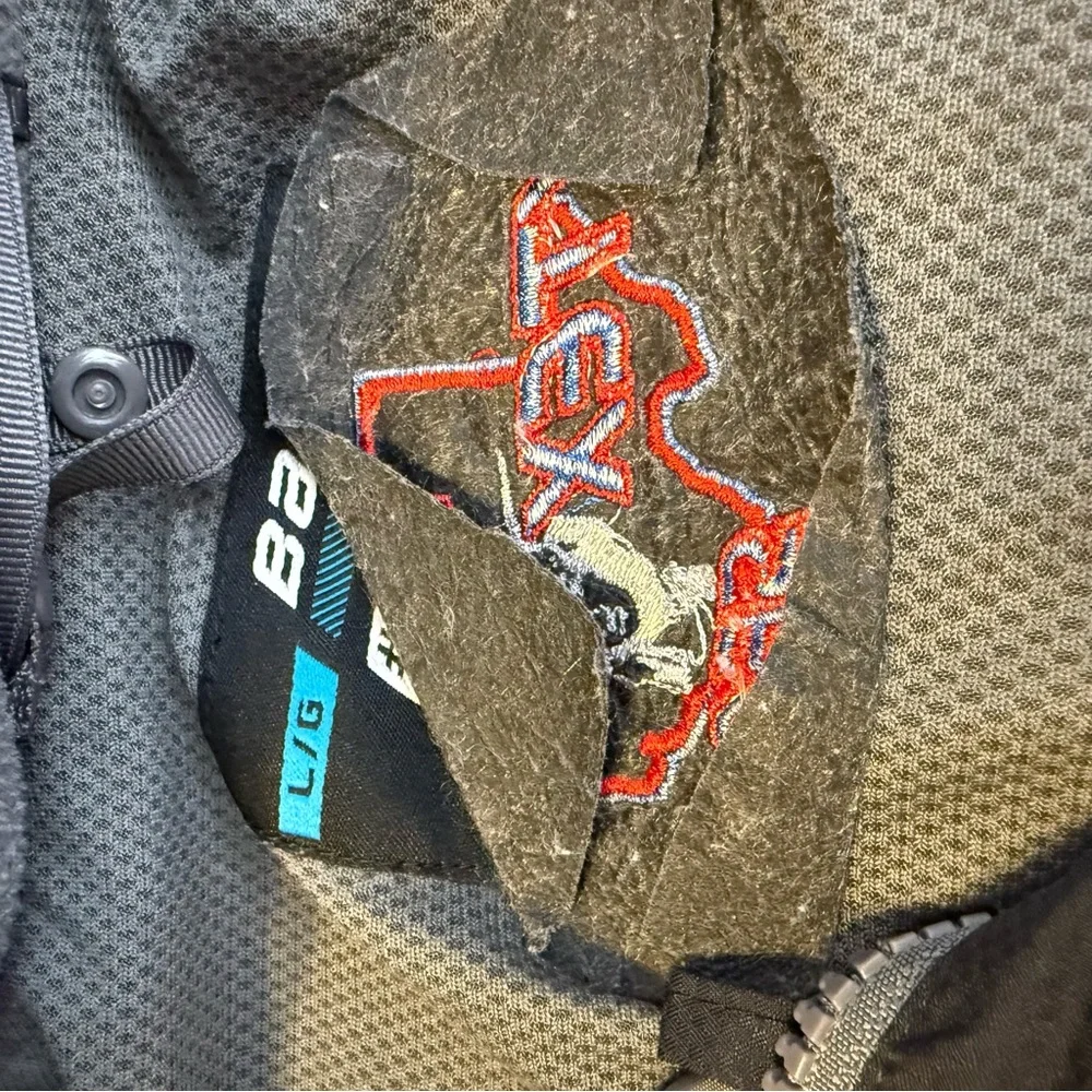 Bauer Charcoal and Light Gray Brahmas Hockey‎ Jacket Size Large
